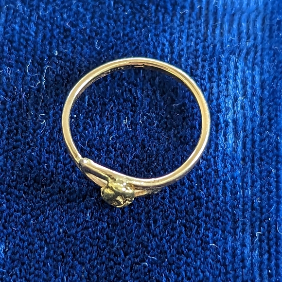 Solid Gold Nugget Ring - Picture 2 of 4
